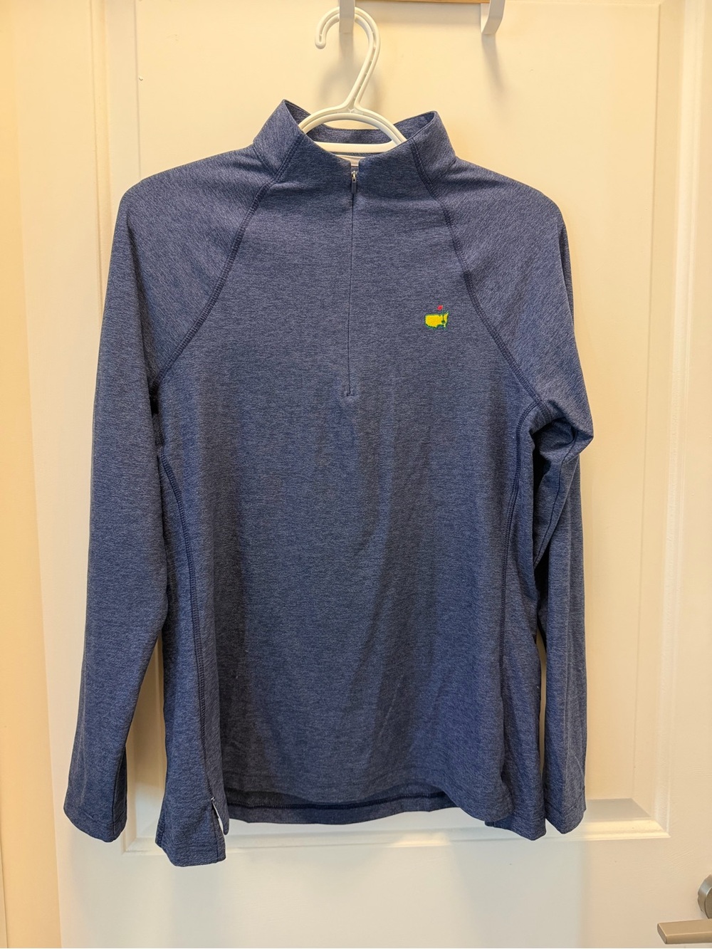 Masters Blue Long-Sleeve Quarter-Zip Pullover -